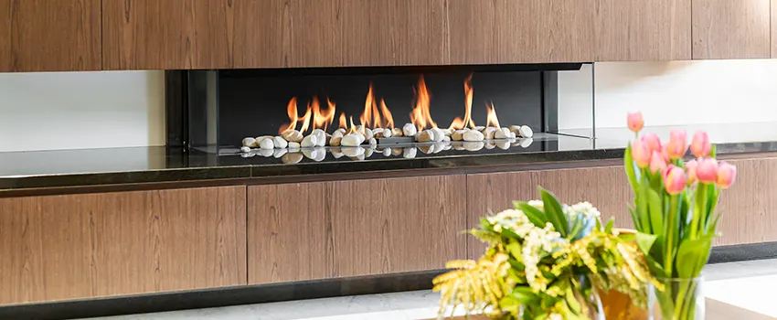 Double-height Fireplace Design Refurbishment in La Mirada, California